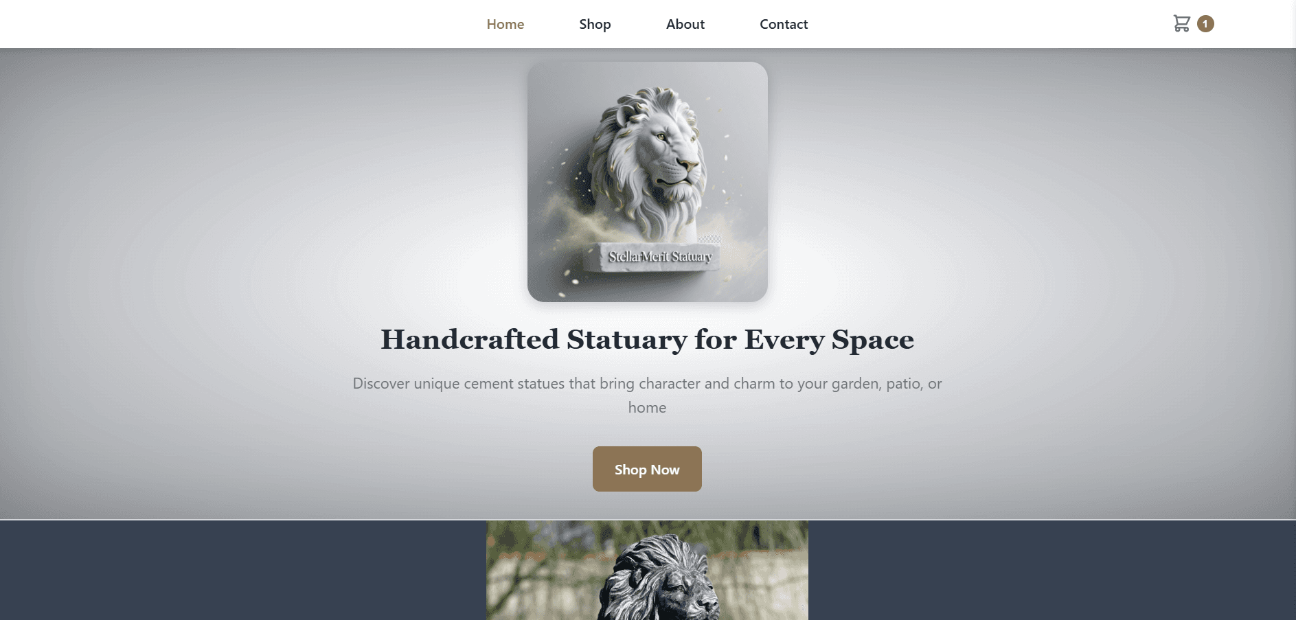 Stellar Merit Statuary website preview